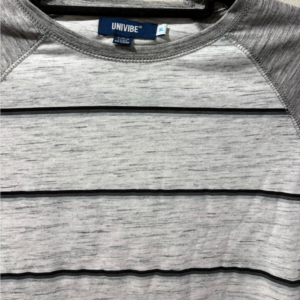 Univibe Gray Striped Shirt